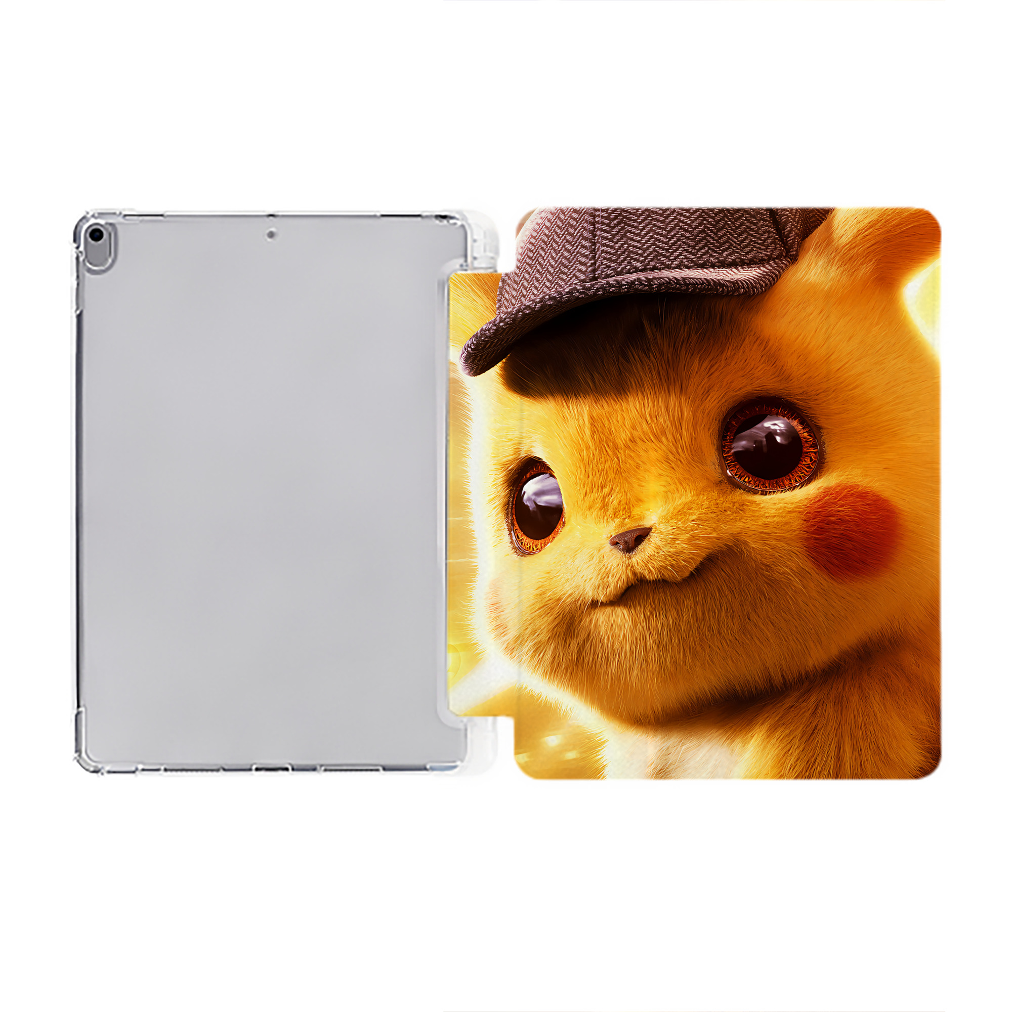 （画像用） ポケットモンスター Pokémon IPad ケース ペン収納付き 三つ折りスタンド PUレザー×シリコン 対応機種9.5/10.5/10.9インチ